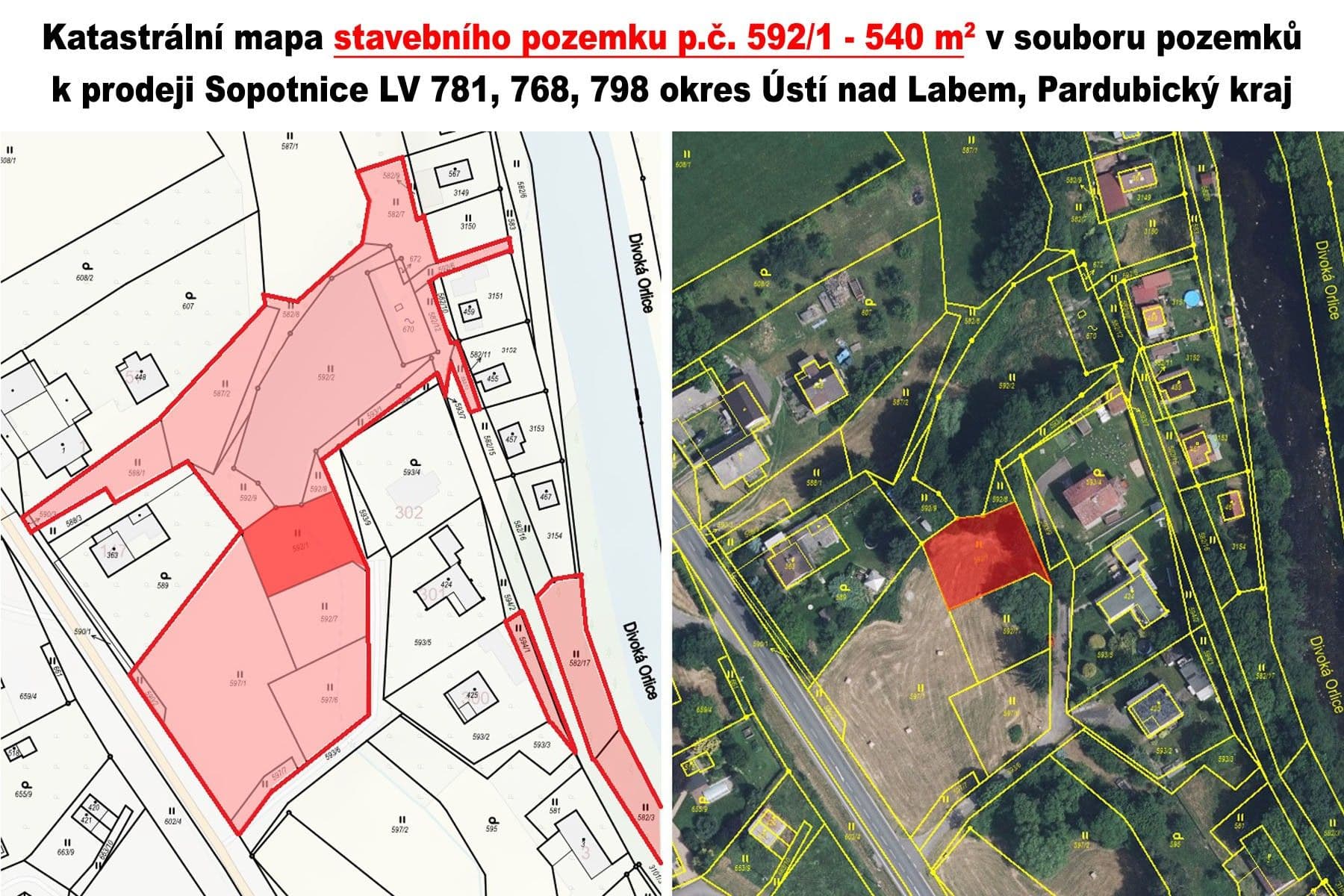 Predaj pozemku 540 m², Sopotnice, Pardubický kraj Predaj pozemku 540 m², Sopotnice, Pardubický kraj