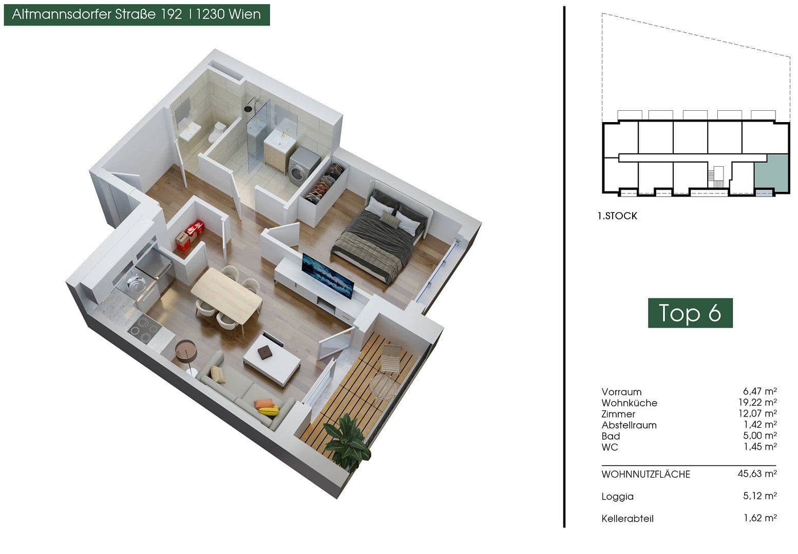 Prenájom bytu 1-izbový 46 m², Altmannsdorfer Straße 192, Wien, Viedeň Prenájom bytu 1-izbový 46 m², Altmannsdorfer Straße 192, Wien, Viedeň