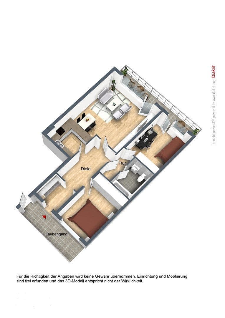 Prenájom bytu 3-izbový 80 m², Offenbach, Hesensko Prenájom bytu 3-izbový 80 m², Offenbach, Hesensko