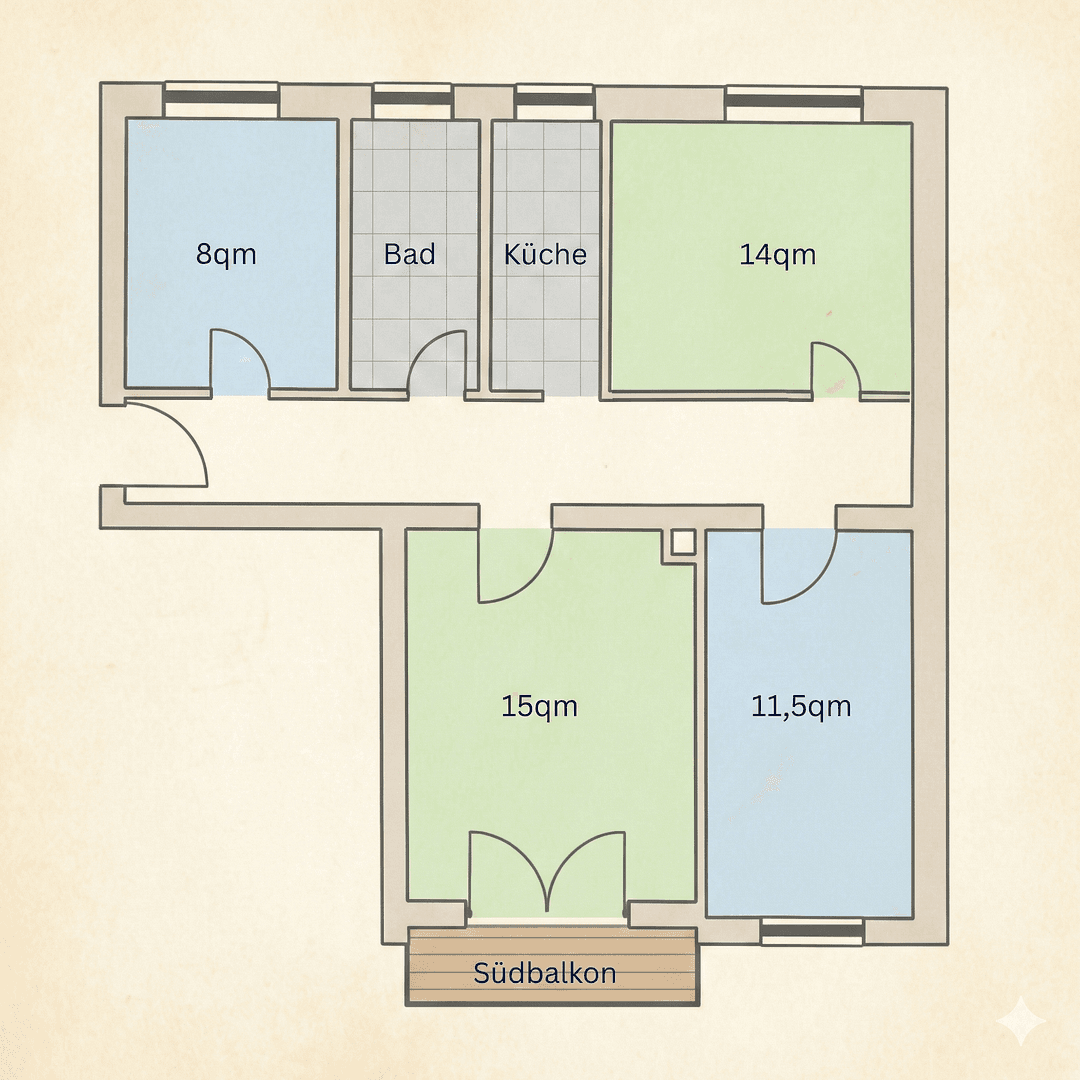 Predaj bytu 4-izbový 70 m², Augsburg Hochzoll, Bavorsko Predaj bytu 4-izbový 70 m², Augsburg Hochzoll, Bavorsko