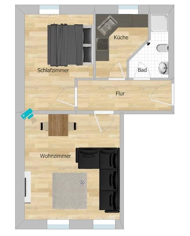 Prenájom bytu 2-izbový 45 m², Breite Straße 2, Hohenstein-Ernstthal, Sasko Prenájom bytu 2-izbový 45 m², Breite Straße 2, Hohenstein-Ernstthal, Sasko