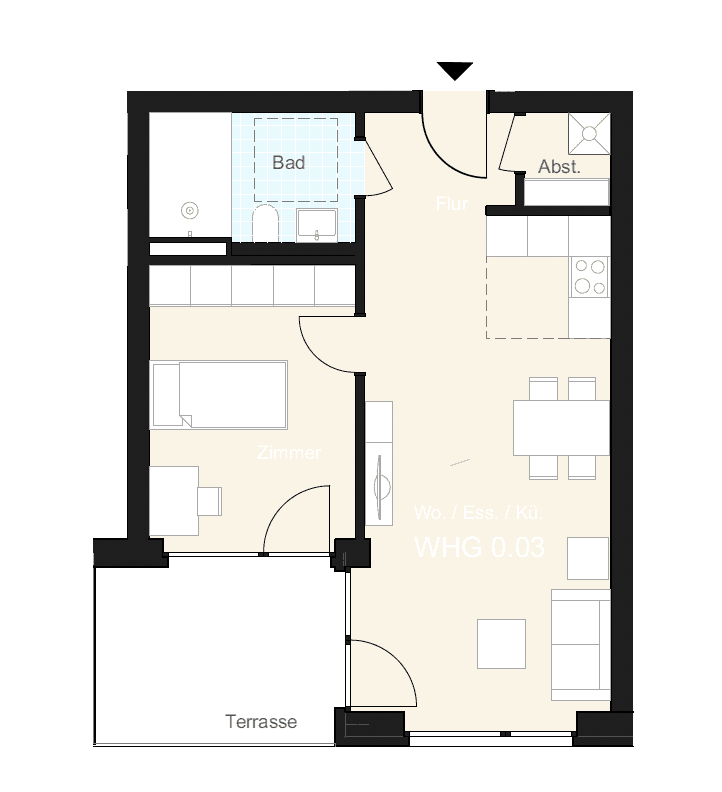 Predaj bytu 2-izbový 47 m², Süllbergring, Springe, Dolné Sasko Predaj bytu 2-izbový 47 m², Süllbergring, Springe, Dolné Sasko