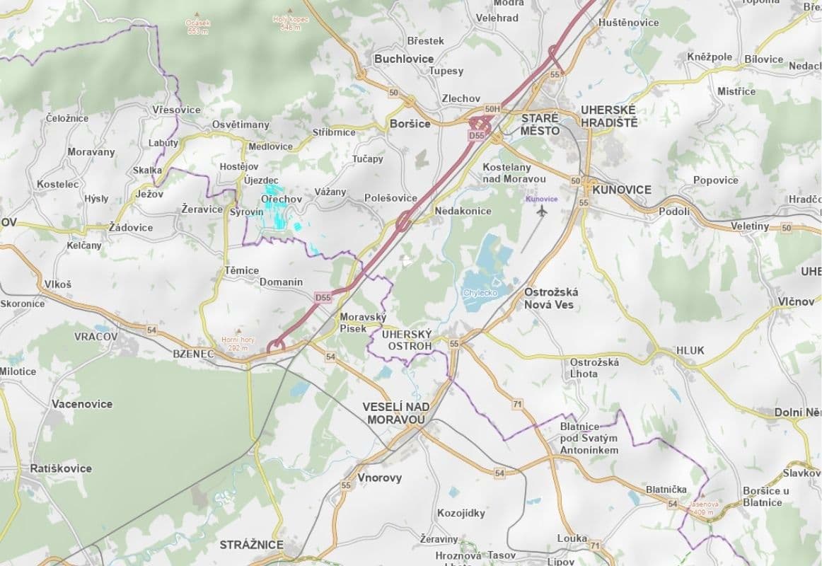 Predaj pozemku 12.565 m², Ořechov, Zlínský kraj Predaj pozemku 12.565 m², Ořechov, Zlínský kraj
