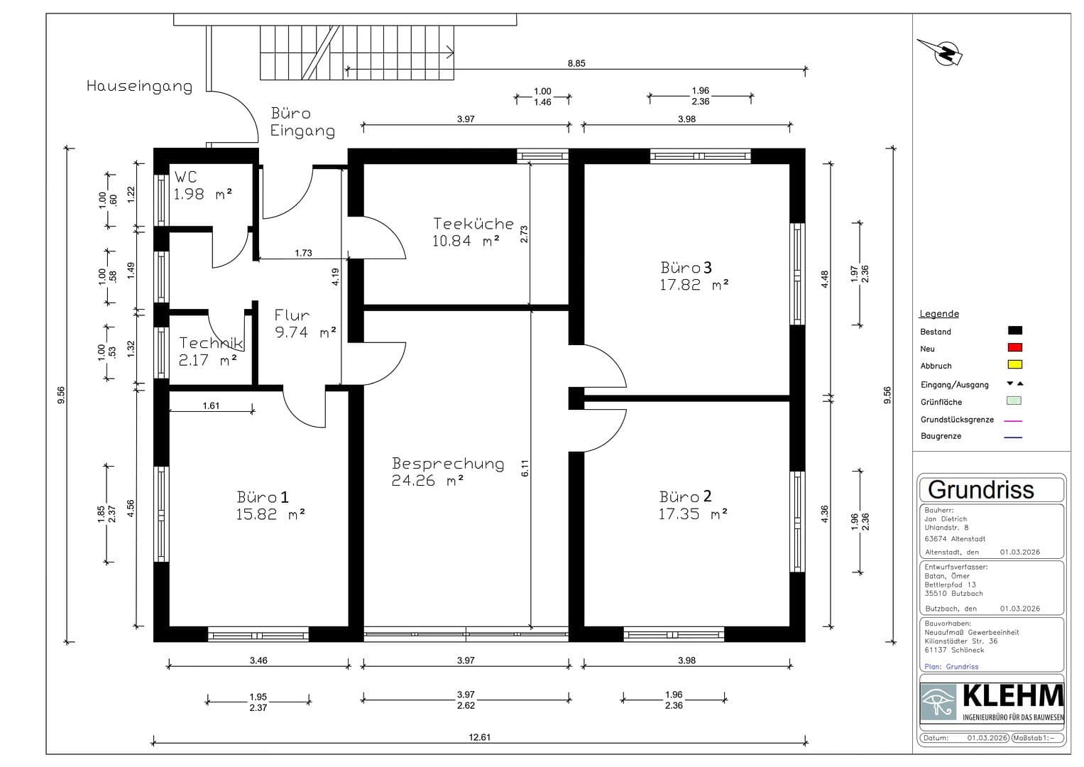 Prenájom kancelárie 100 m², Kilianstädter Straße 36, Schöneck, Hesensko Prenájom kancelárie 100 m², Kilianstädter Straße 36, Schöneck, Hesensko
