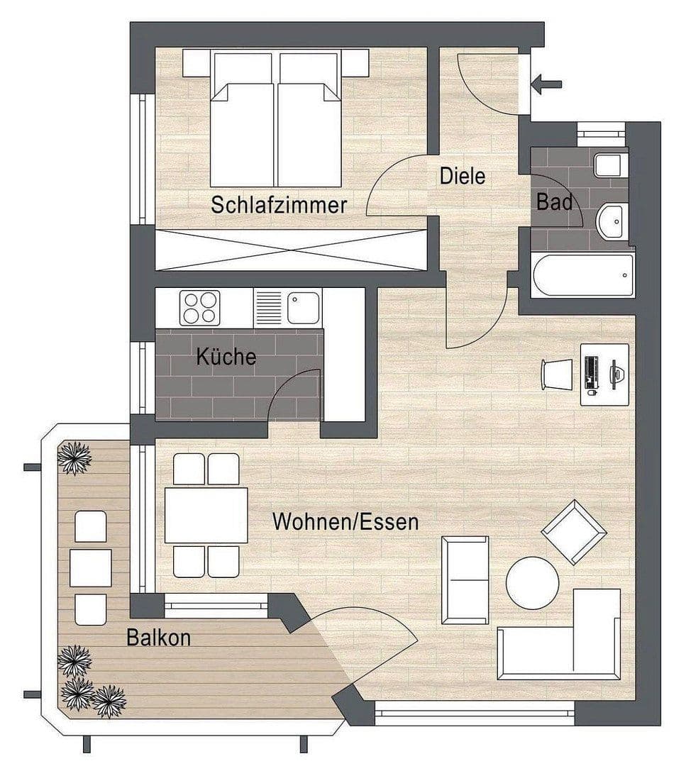 Predaj bytu 2-izbový 62 m², Südliche Ringstraße 49, Ingolstadt, Bavorsko Predaj bytu 2-izbový 62 m², Südliche Ringstraße 49, Ingolstadt, Bavorsko