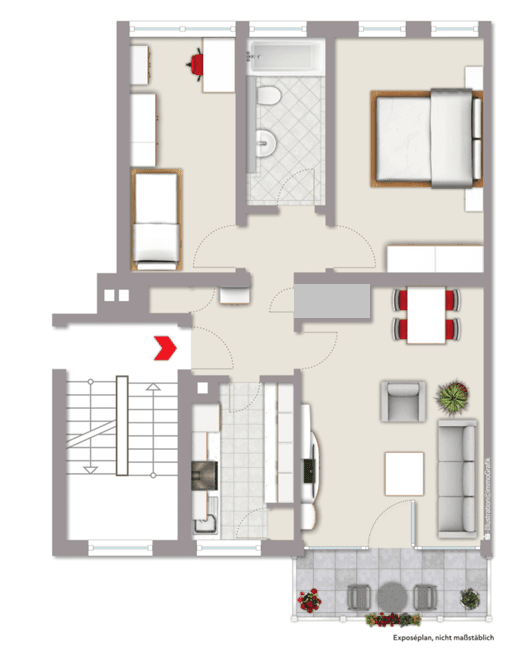 Predaj bytu 3-izbový 69 m², Straßburgerstr. 1, Koblenz, Porýnie-Falcko Predaj bytu 3-izbový 69 m², Straßburgerstr. 1, Koblenz, Porýnie-Falcko