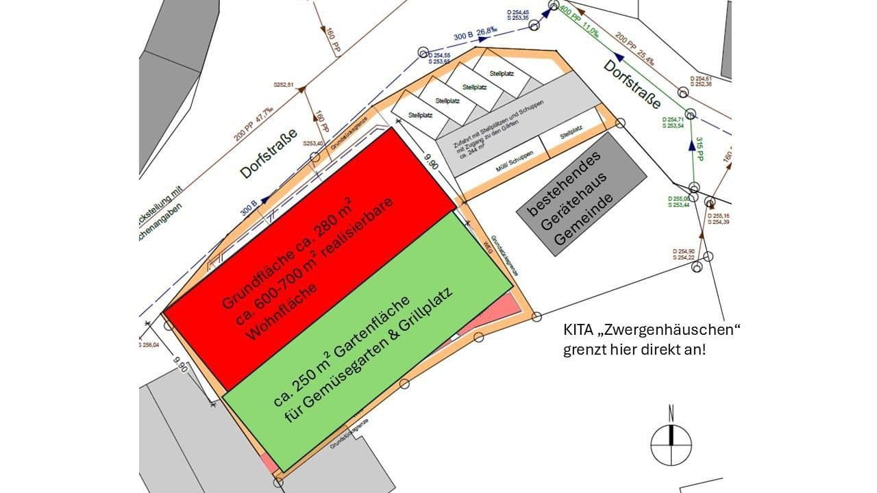 Predaj pozemku 832 m², Dorfstraße 1, Großlöbichau, Durínsko Predaj pozemku 832 m², Dorfstraße 1, Großlöbichau, Durínsko