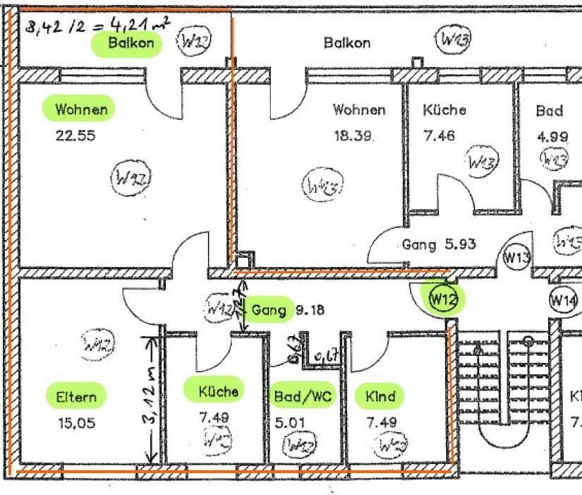 Predaj bytu 3-izbový 71 m², Augsburg, Bavorsko Predaj bytu 3-izbový 71 m², Augsburg, Bavorsko