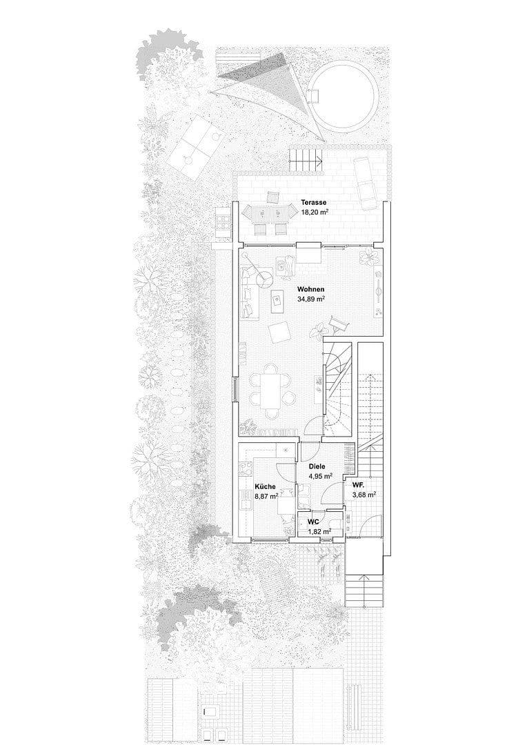 Predaj domu 120 m², pozemek 250 m², Weiterstadt, Hesensko Predaj domu 120 m², pozemek 250 m², Weiterstadt, Hesensko