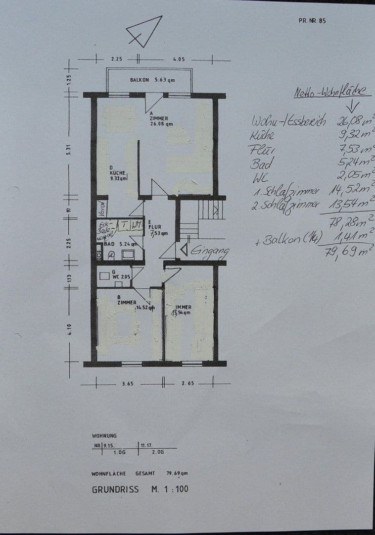 Predaj bytu 3-izbový 80 m², Mannheim, Bádensko-Wurttembersko Predaj bytu 3-izbový 80 m², Mannheim, Bádensko-Wurttembersko