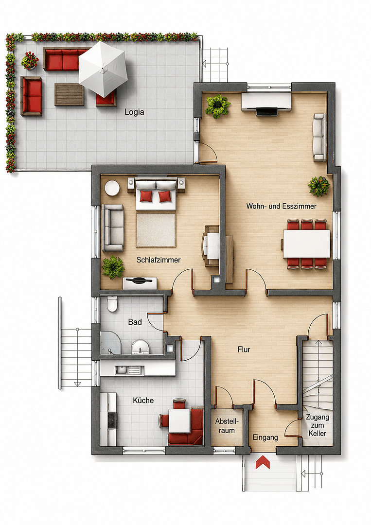 Prenájom bytu 2-izbový 88 m², Mörfelder Str. 51, Mörfelden-Walldorf, Hesensko Prenájom bytu 2-izbový 88 m², Mörfelder Str. 51, Mörfelden-Walldorf, Hesensko