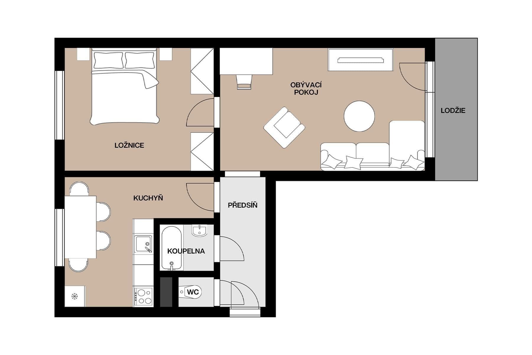 Predaj bytu 2-izbový 50 m², Foerstrova, Olomouc, Olomoucký kraj Predaj bytu 2-izbový 50 m², Foerstrova, Olomouc, Olomoucký kraj