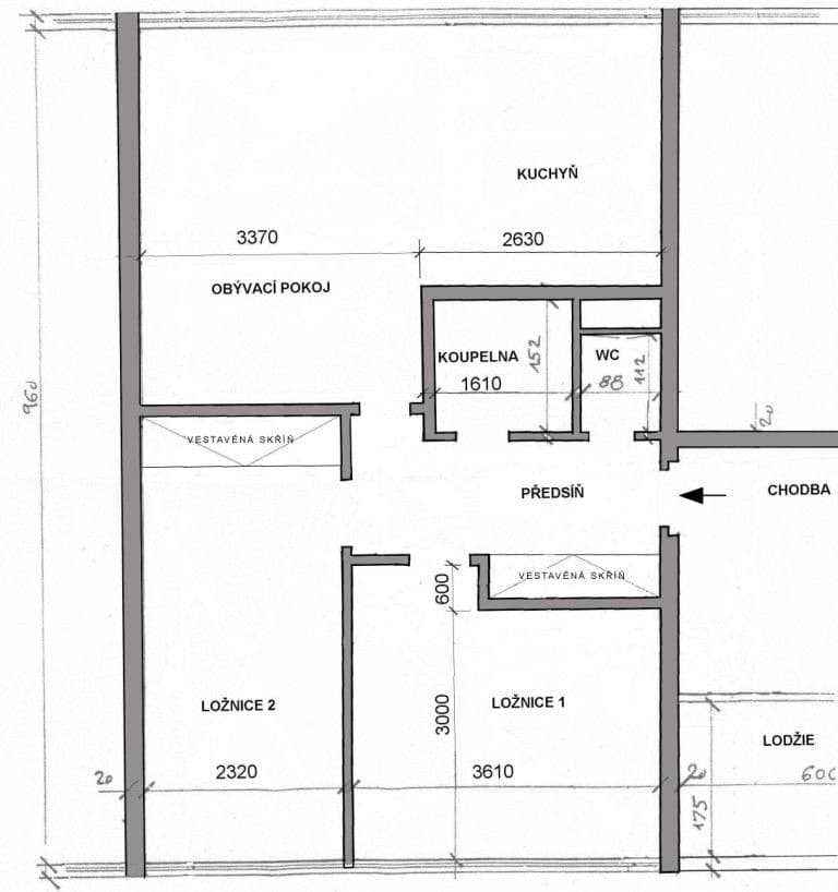 Prenájom bytu 3-izbový 66 m², K Olympiku, Praha, Praha Prenájom bytu 3-izbový 66 m², K Olympiku, Praha, Praha