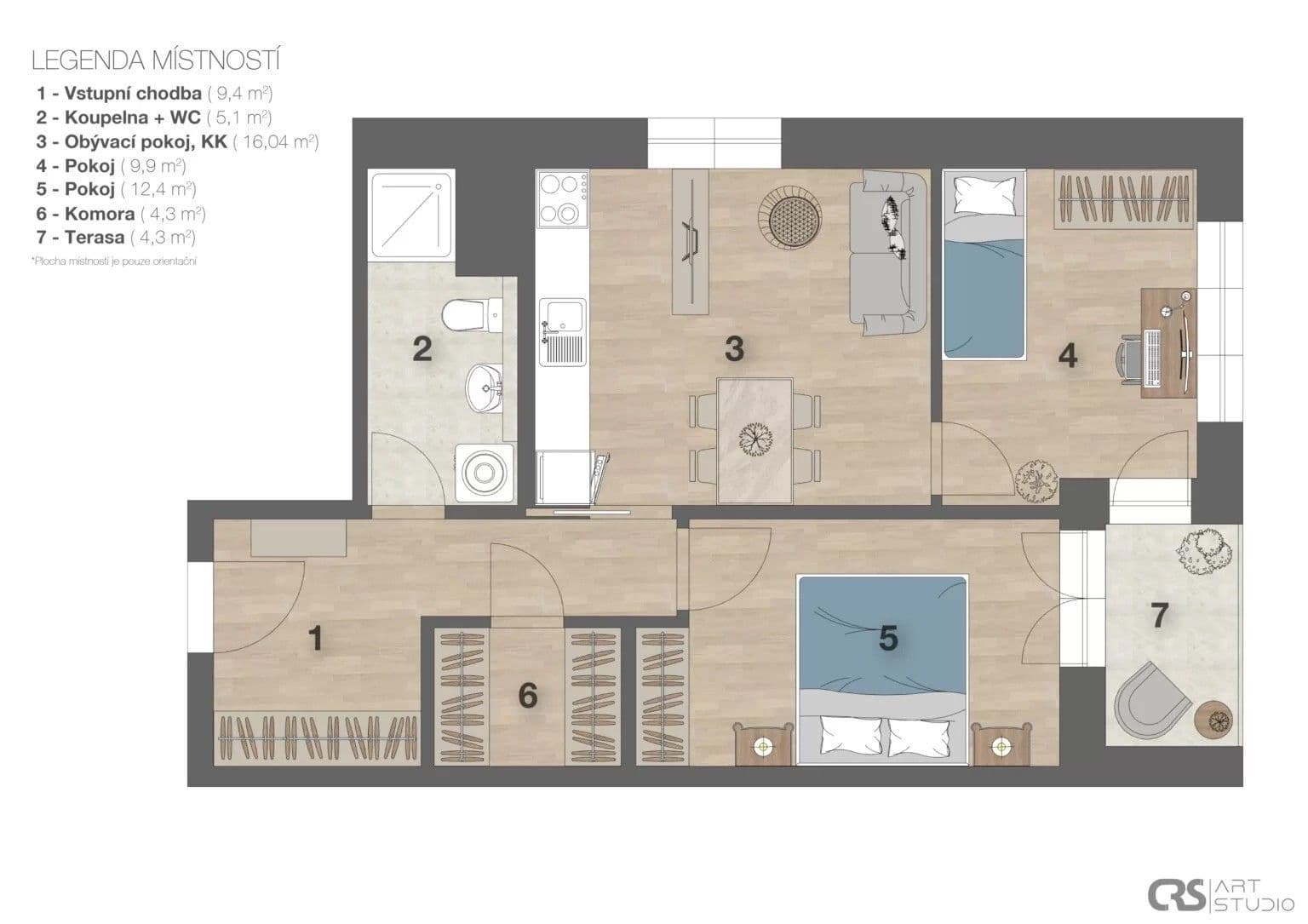 Prenájom bytu 3-izbový 61 m², Tovární, Liberec, Liberecký kraj Prenájom bytu 3-izbový 61 m², Tovární, Liberec, Liberecký kraj