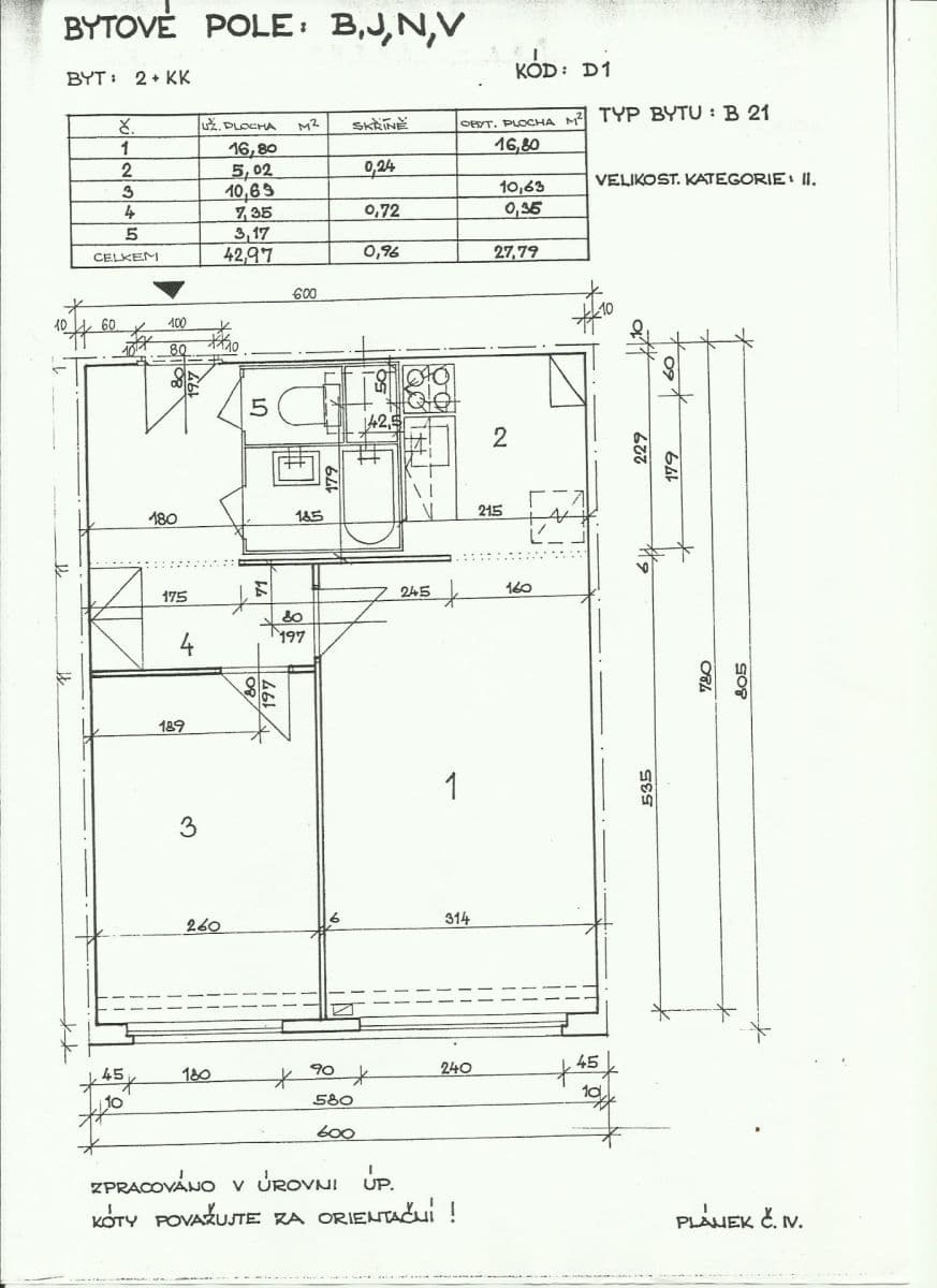 Prenájom bytu 2-izbový 43 m², Ostravská, Praha, Praha Prenájom bytu 2-izbový 43 m², Ostravská, Praha, Praha