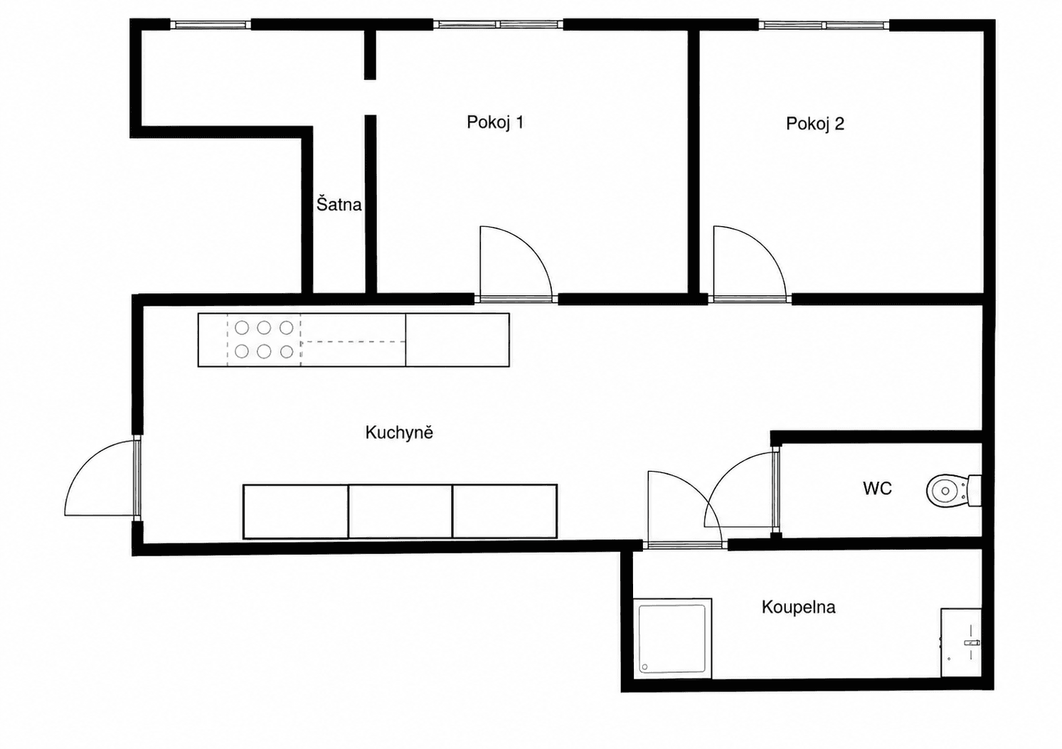 Predaj bytu 2-izbový 56 m², Žerotínova, Praha, Praha Predaj bytu 2-izbový 56 m², Žerotínova, Praha, Praha