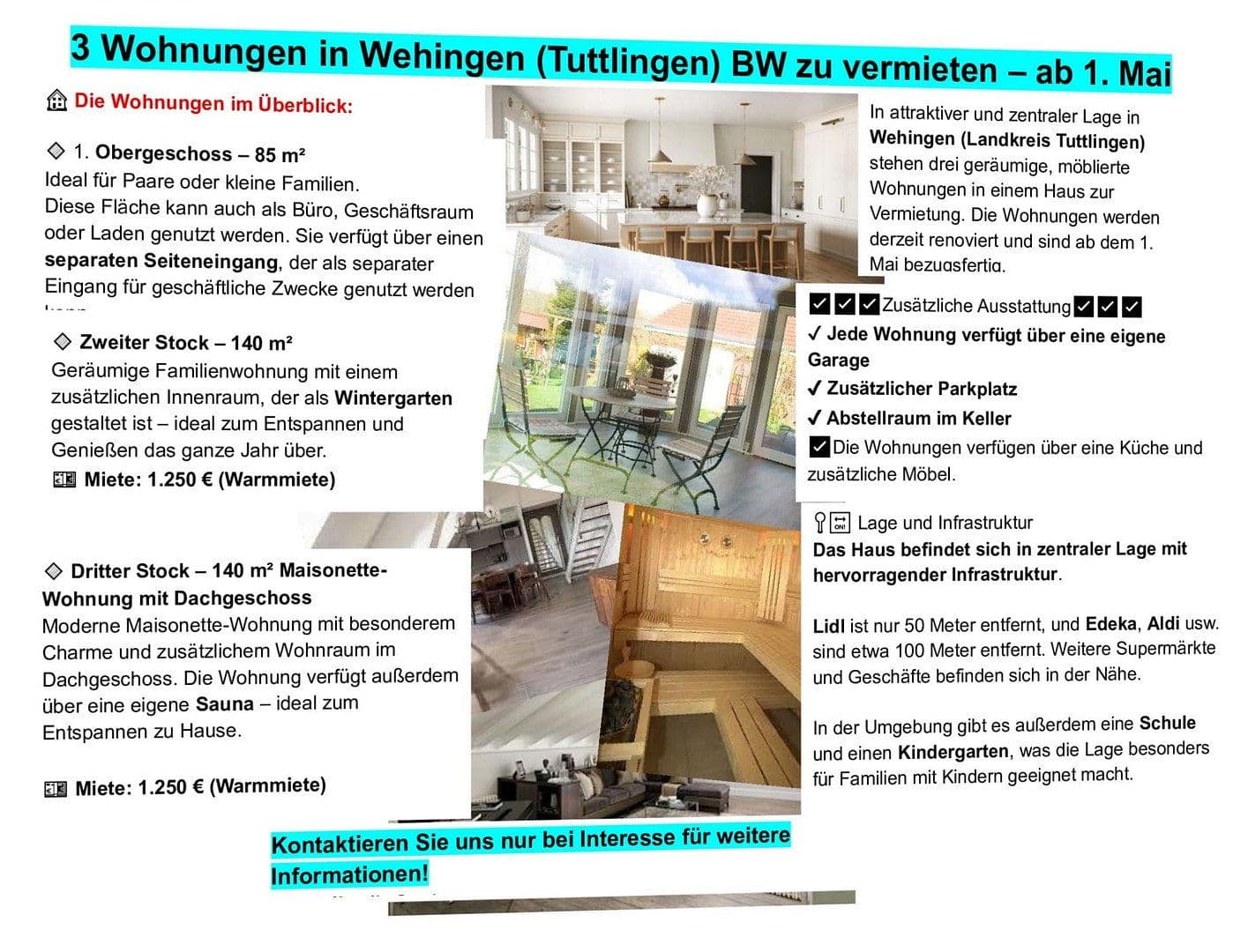 Prenájom bytu 6-izbový 140 m², Wehingen, Bádensko-Wurttembersko Prenájom bytu 6-izbový 140 m², Wehingen, Bádensko-Wurttembersko