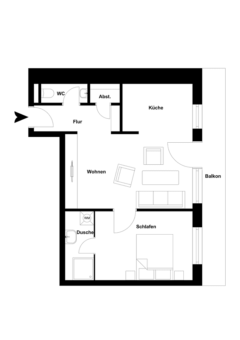 Predaj bytu 2-izbový 52 m², Vechta, Dolné Sasko Predaj bytu 2-izbový 52 m², Vechta, Dolné Sasko