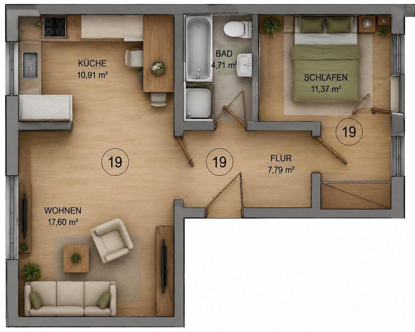 Predaj bytu 2-izbový 50 m², Mühlheimerstraße 37, Mühlheim am Main, Hesensko Predaj bytu 2-izbový 50 m², Mühlheimerstraße 37, Mühlheim am Main, Hesensko