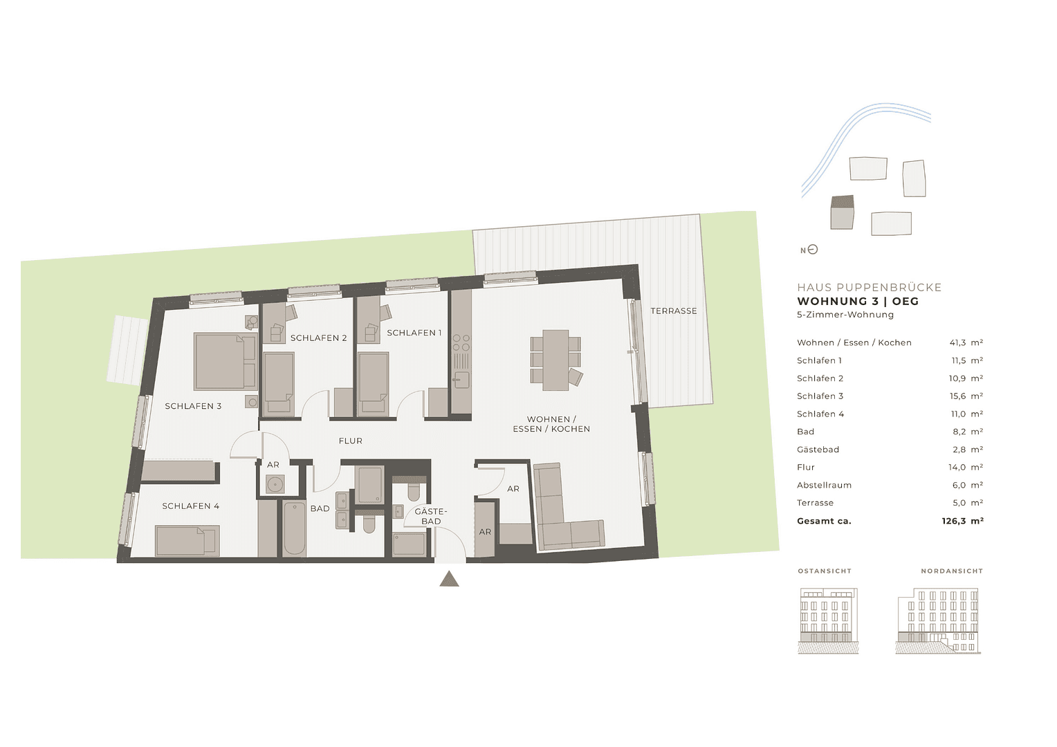 Prenájom bytu 5-izbový 127 m², Moislinger Allee 9h, Lübeck, Šlezvicko-Holštajnsko Prenájom bytu 5-izbový 127 m², Moislinger Allee 9h, Lübeck, Šlezvicko-Holštajnsko