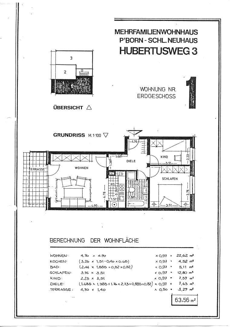Prenájom bytu 3-izbový 64 m², Paderborn, Severné Porýnie - Westfálsko Prenájom bytu 3-izbový 64 m², Paderborn, Severné Porýnie - Westfálsko
