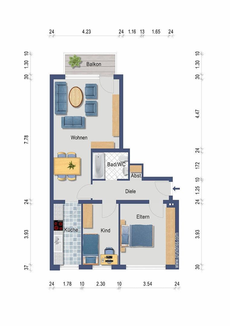 Predaj bytu 3-izbový 70 m², Oberbruchstraße 131, Krefeld, Severné Porýnie - Westfálsko Predaj bytu 3-izbový 70 m², Oberbruchstraße 131, Krefeld, Severné Porýnie - Westfálsko