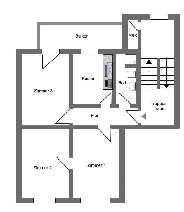 Predaj bytu 3-izbový 80 m², Bochum, Severné Porýnie - Westfálsko Predaj bytu 3-izbový 80 m², Bochum, Severné Porýnie - Westfálsko