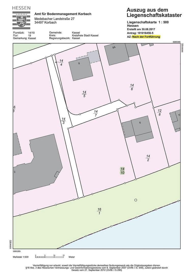 Predaj pozemku 1.209 m², Bleichenweg 4, Kassel, Hesensko Predaj pozemku 1.209 m², Bleichenweg 4, Kassel, Hesensko