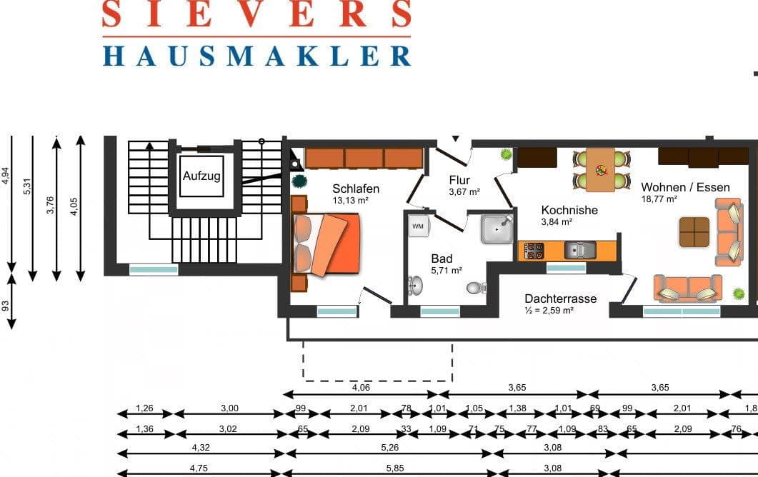 Prenájom bytu 2-izbový 48 m², Ohechaussee 29-31, Norderstedt, Šlezvicko-Holštajnsko Prenájom bytu 2-izbový 48 m², Ohechaussee 29-31, Norderstedt, Šlezvicko-Holštajnsko