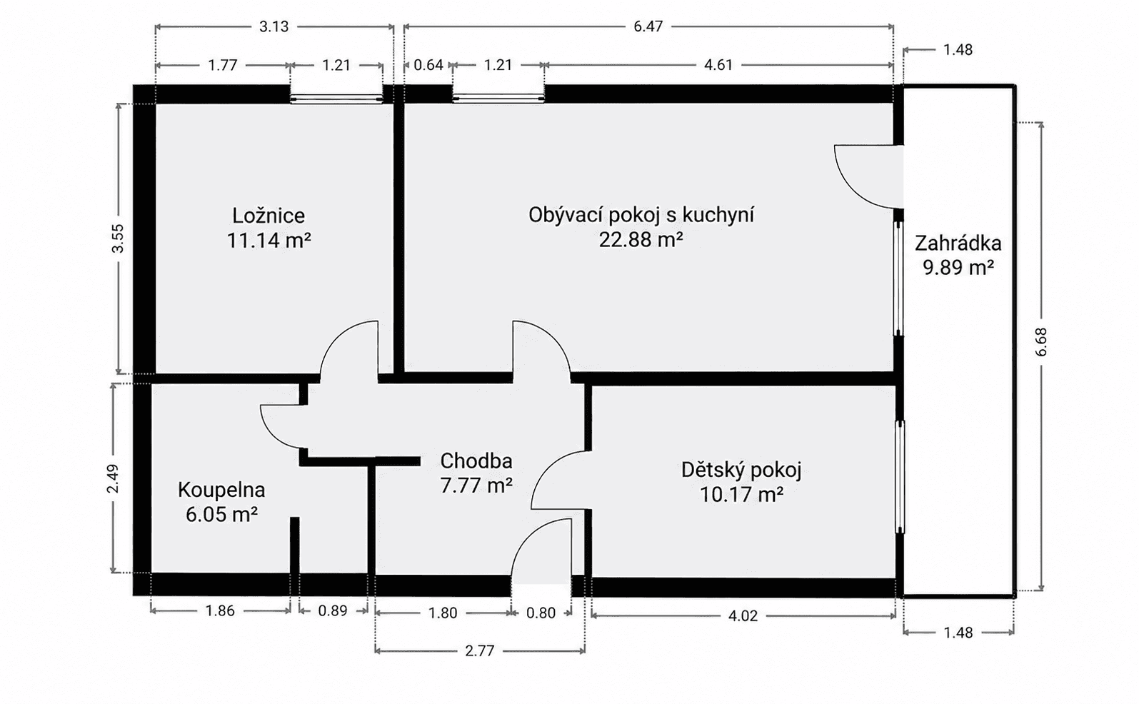 Predaj bytu 3-izbový 63 m², Břežany II, Středočeský kraj Predaj bytu 3-izbový 63 m², Břežany II, Středočeský kraj