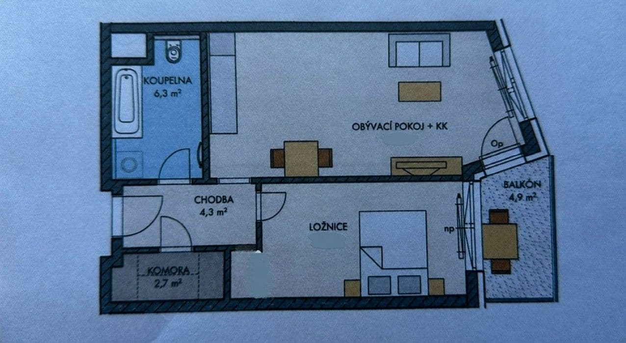 Prenájom bytu 2-izbový 53 m², Klementova, Praha, Praha Prenájom bytu 2-izbový 53 m², Klementova, Praha, Praha
