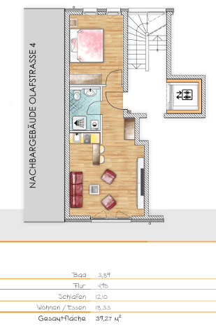 Predaj bytu 2-izbový 40 m², Nürnberg, Bavorsko Predaj bytu 2-izbový 40 m², Nürnberg, Bavorsko