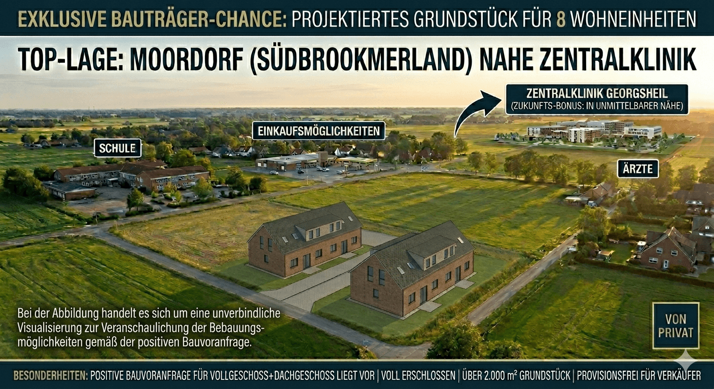 Predaj pozemku 2.000 m², Südbrookmerland, Dolné Sasko Predaj pozemku 2.000 m², Südbrookmerland, Dolné Sasko