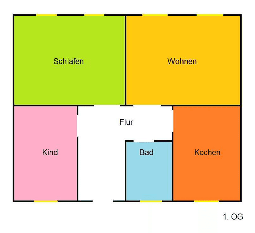 Prenájom bytu 3-izbový 76 m², Crimmitschau, Sasko Prenájom bytu 3-izbový 76 m², Crimmitschau, Sasko