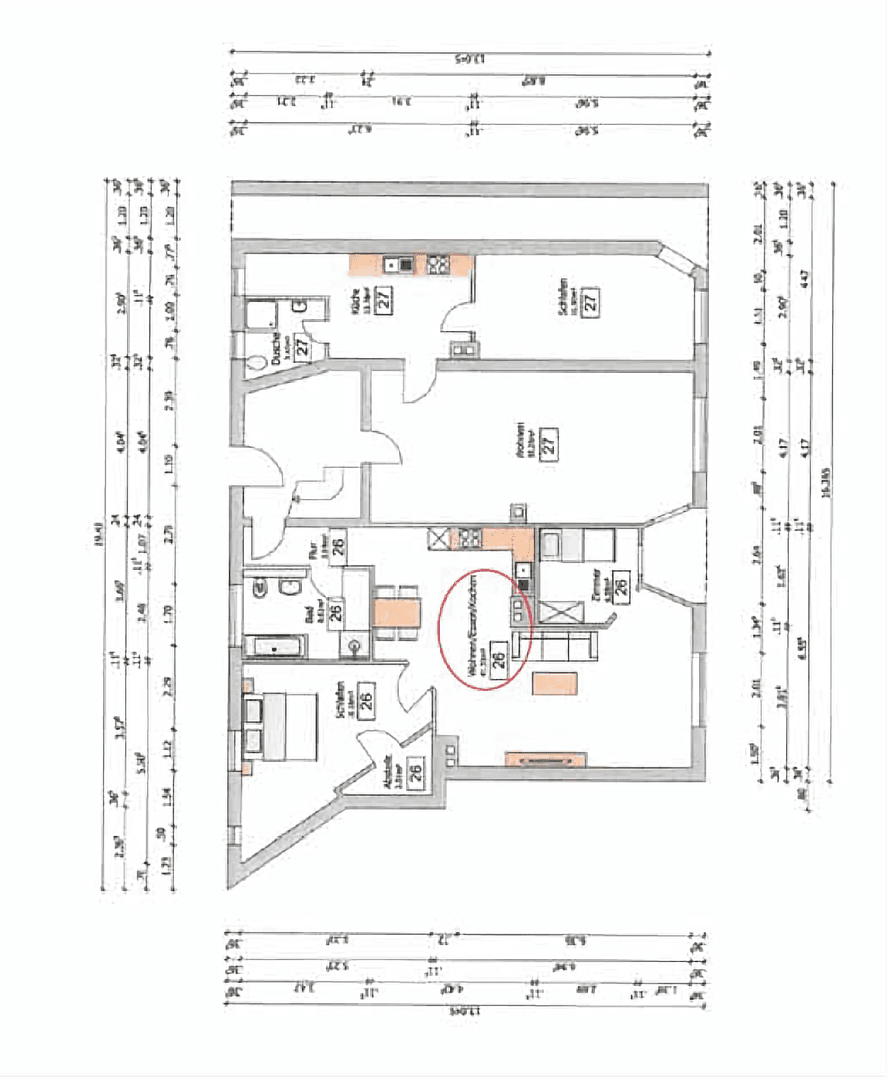 Predaj bytu 3-izbový 81 m², Hanauer Vorstadt 13, Hanau, Hesensko Predaj bytu 3-izbový 81 m², Hanauer Vorstadt 13, Hanau, Hesensko