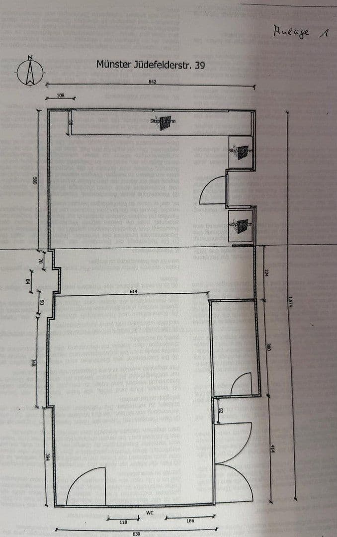 Prenájom nebytového priestoru 130 m², Jüdefelder Str 39, Münster, Severné Porýnie - Westfálsko Prenájom nebytového priestoru 130 m², Jüdefelder Str 39, Münster, Severné Porýnie - Westfálsko