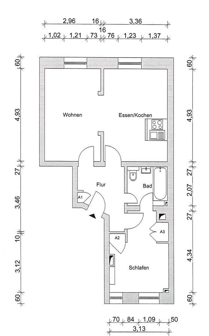 Predaj bytu 2-izbový 54 m², Frankfurt, Hesensko Predaj bytu 2-izbový 54 m², Frankfurt, Hesensko