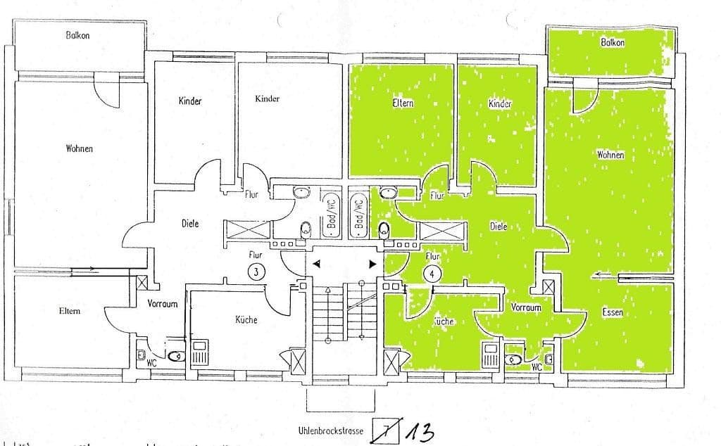 Prenájom bytu 4-izbový 102 m², Uhlenbrockstrasse 13, Gelsenkirchen, Severné Porýnie - Westfálsko Prenájom bytu 4-izbový 102 m², Uhlenbrockstrasse 13, Gelsenkirchen, Severné Porýnie - Westfálsko