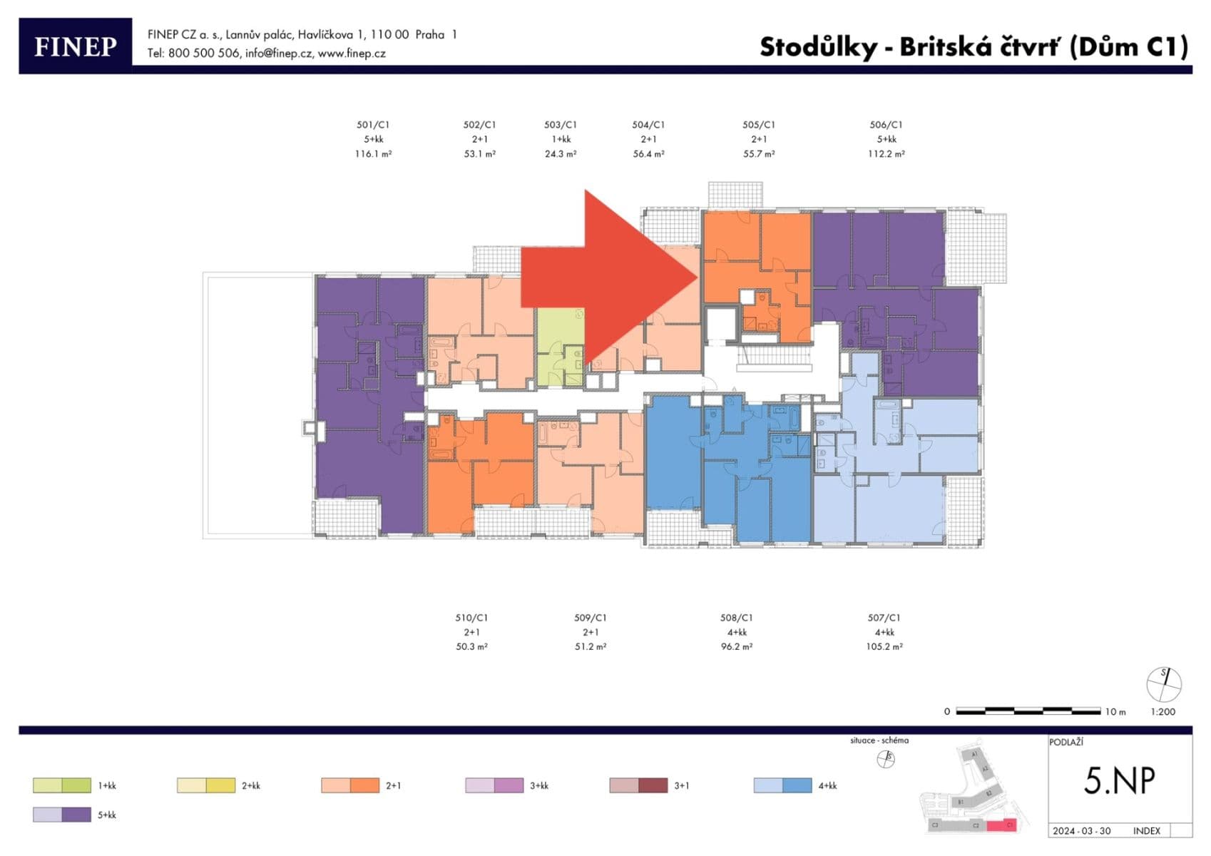 Predaj bytu 2-izbový 53 m², Bessemerova, Praha, Praha Predaj bytu 2-izbový 53 m², Bessemerova, Praha, Praha