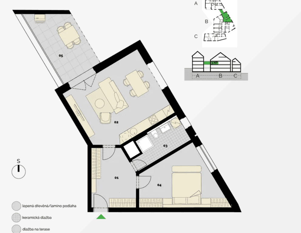 Prenájom bytu 2-izbový 65 m², Střížkovská, Praha, Praha Prenájom bytu 2-izbový 65 m², Střížkovská, Praha, Praha