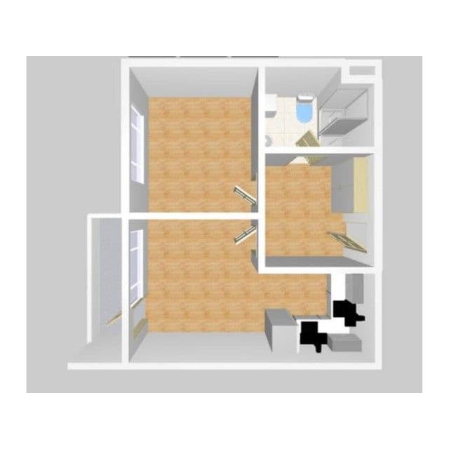Prenájom bytu 2-izbový 50 m², Bermanova, Praha, Praha Prenájom bytu 2-izbový 50 m², Bermanova, Praha, Praha