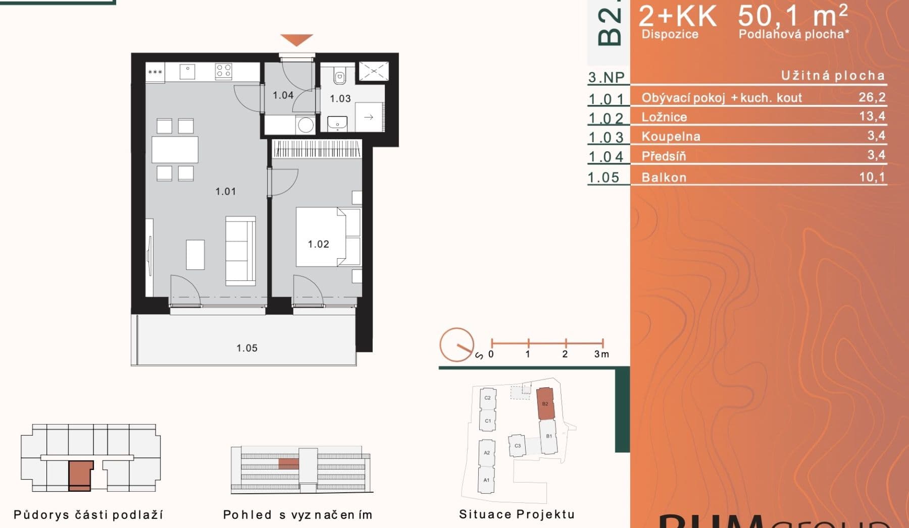 Prenájom bytu 2-izbový 50 m², Ke křížku, Kladno, Středočeský kraj Prenájom bytu 2-izbový 50 m², Ke křížku, Kladno, Středočeský kraj