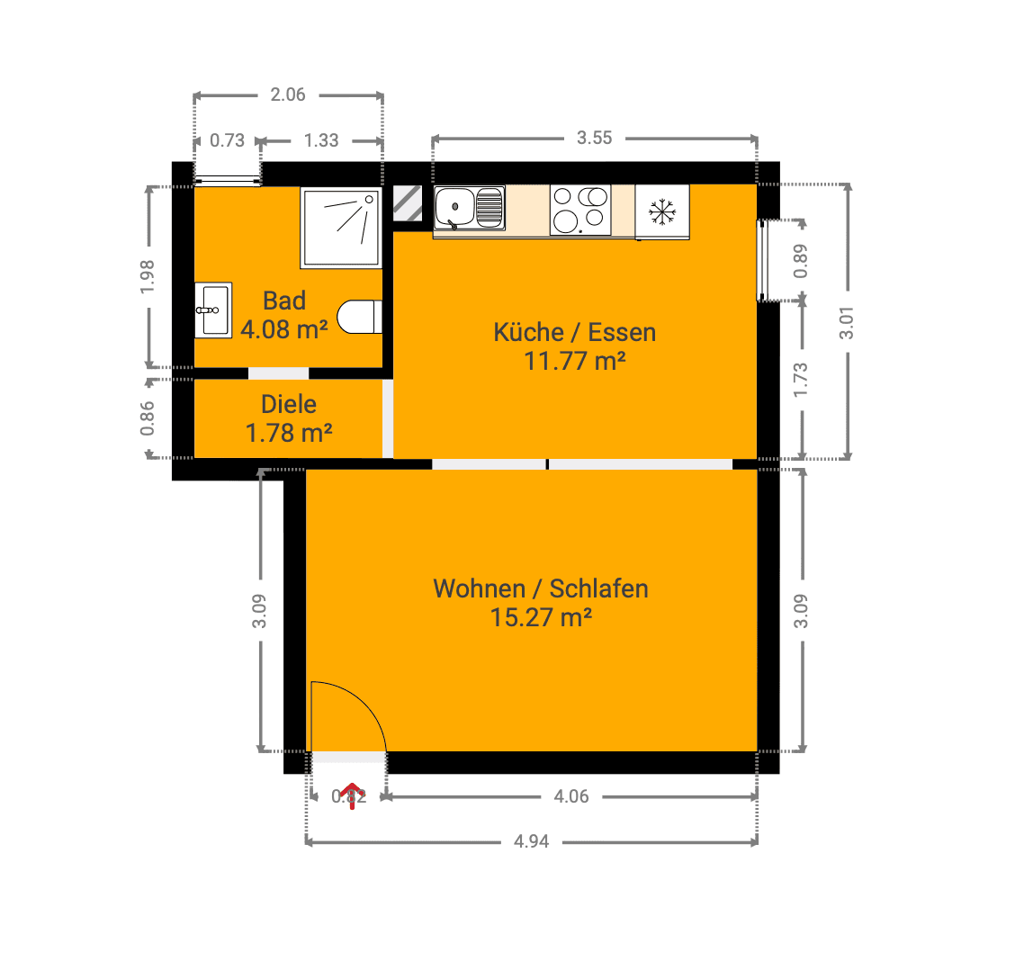 Predaj bytu 1-izbový 33 m², Sulzbach an der Murr, Bádensko-Wurttembersko Predaj bytu 1-izbový 33 m², Sulzbach an der Murr, Bádensko-Wurttembersko