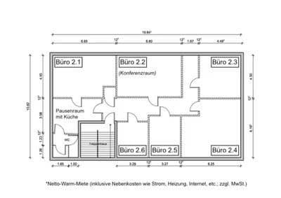 Prenájom kancelárie 21 m², Hans-Böckler-Str. 13, Langenfeld (Rheinland), Severné Porýnie - Westfálsko Prenájom kancelárie 21 m², Hans-Böckler-Str. 13, Langenfeld (Rheinland), Severné Porýnie - Westfálsko