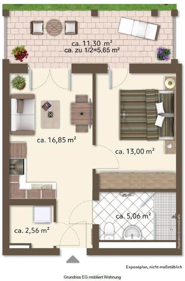 Prenájom bytu 2-izbový 41 m², Frühlingsplatz.2, Karlsfeld, Bavorsko Prenájom bytu 2-izbový 41 m², Frühlingsplatz.2, Karlsfeld, Bavorsko