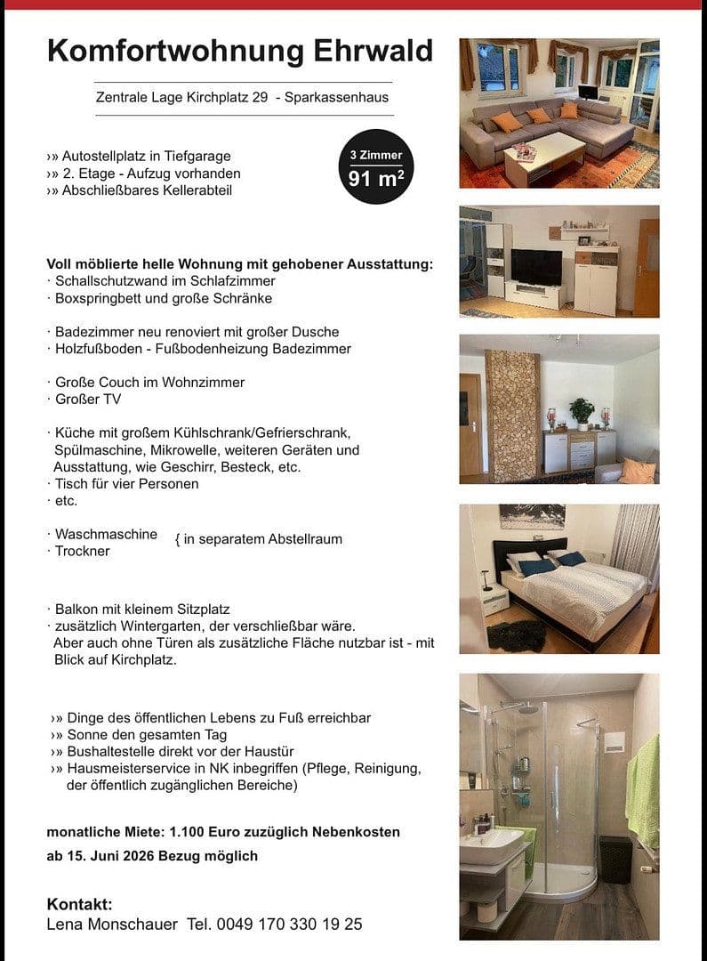 Prenájom bytu 3-izbový 91 m², Kirchplatz 29, Ehrwald, Tirolsko Prenájom bytu 3-izbový 91 m², Kirchplatz 29, Ehrwald, Tirolsko