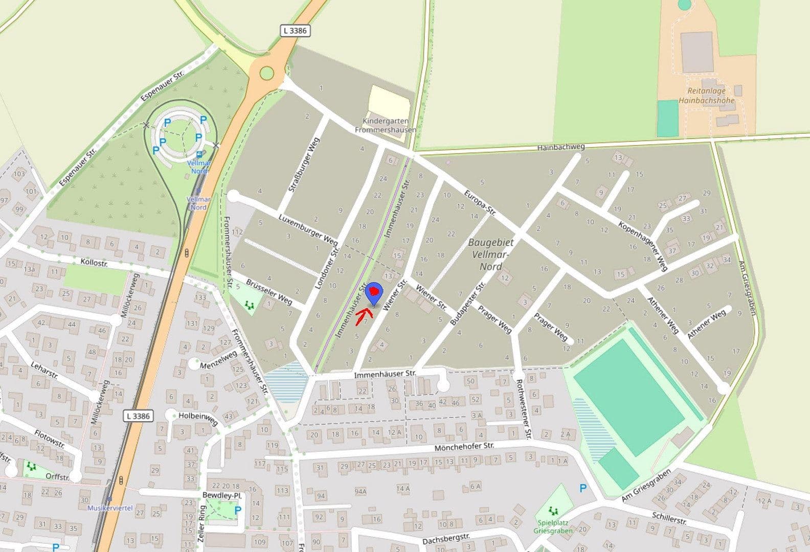 Predaj pozemku 657 m², Vellmar, Hesensko Predaj pozemku 657 m², Vellmar, Hesensko