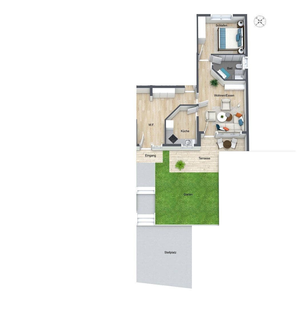 Predaj bytu 2-izbový 42 m², Im Hätzgert 32, Rangendingen, Bádensko-Wurttembersko Predaj bytu 2-izbový 42 m², Im Hätzgert 32, Rangendingen, Bádensko-Wurttembersko