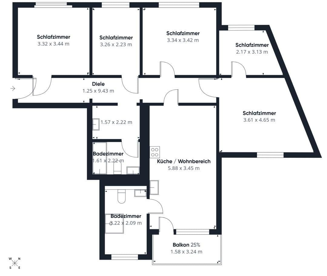 Predaj bytu 6-izbový 96 m², Lion-Feuchtwanger-Straße 52, Berlin, Berlín Predaj bytu 6-izbový 96 m², Lion-Feuchtwanger-Straße 52, Berlin, Berlín