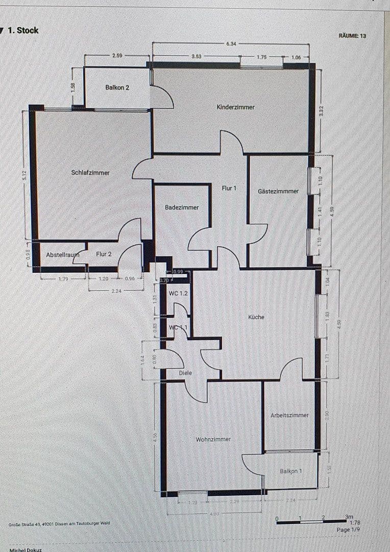 Predaj bytu 5-izbový 130 m², Große Straße 49, Dissen, Dolné Sasko Predaj bytu 5-izbový 130 m², Große Straße 49, Dissen, Dolné Sasko